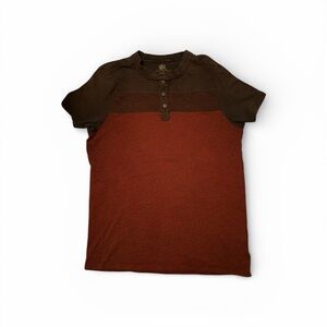 Rock & Republic Burgundy and Black Henley Shirt
